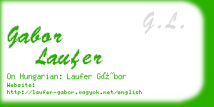 gabor laufer business card